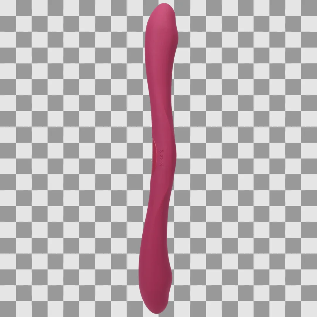 Duet - Dubbel Eind Vibrator met Draadloze Afstandsbediening - Berry