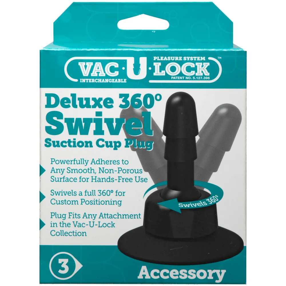 Deluxe 360 Swivel - Butt Plug met Zuignap - 2 Stuks