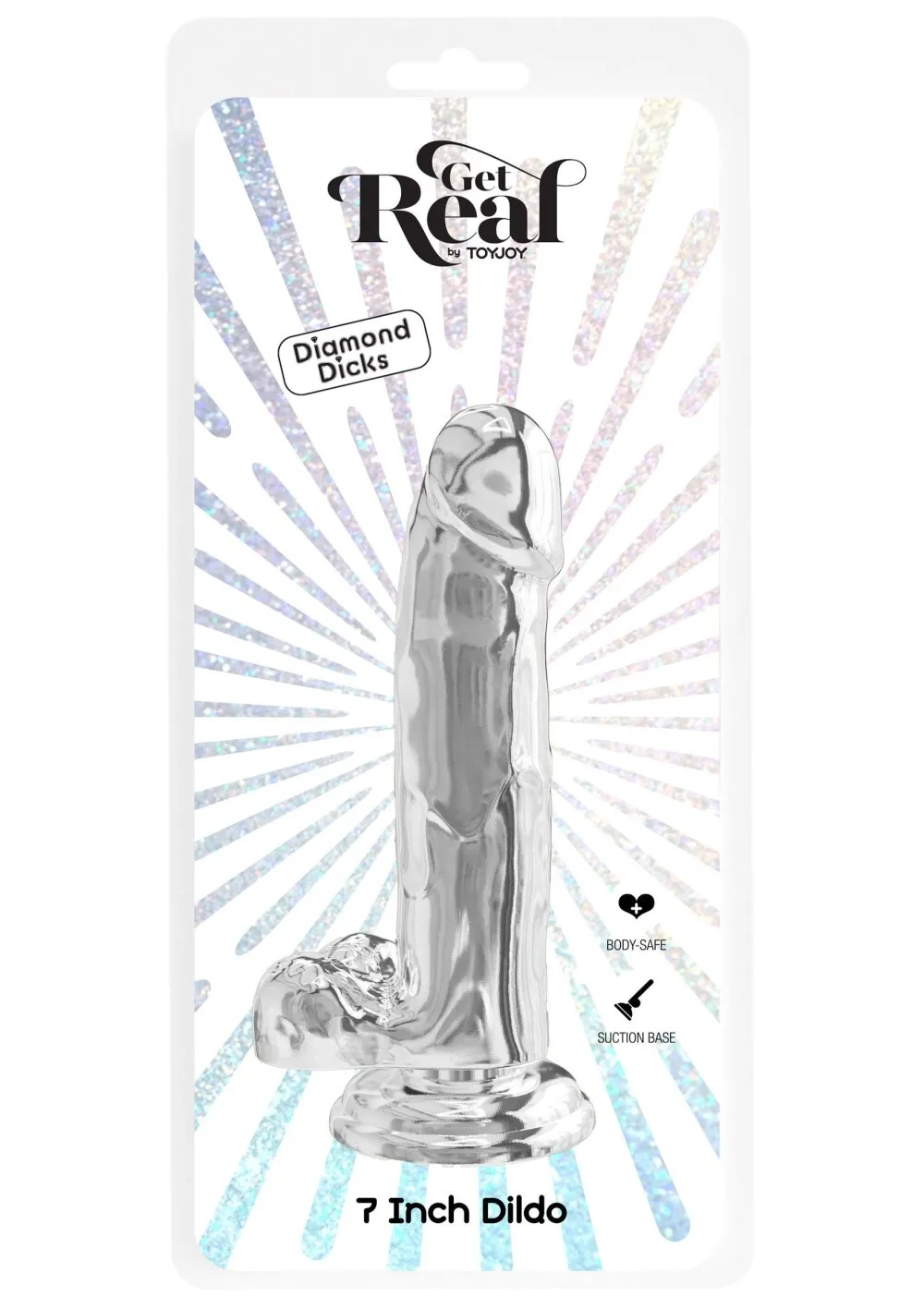 Clear Dildo TPE 18 cm