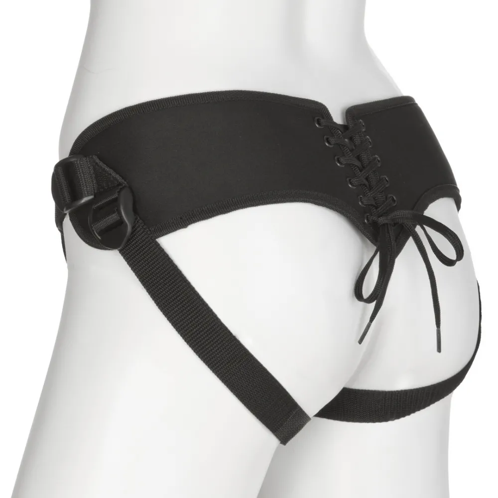 Platina Corset Harness met Plug