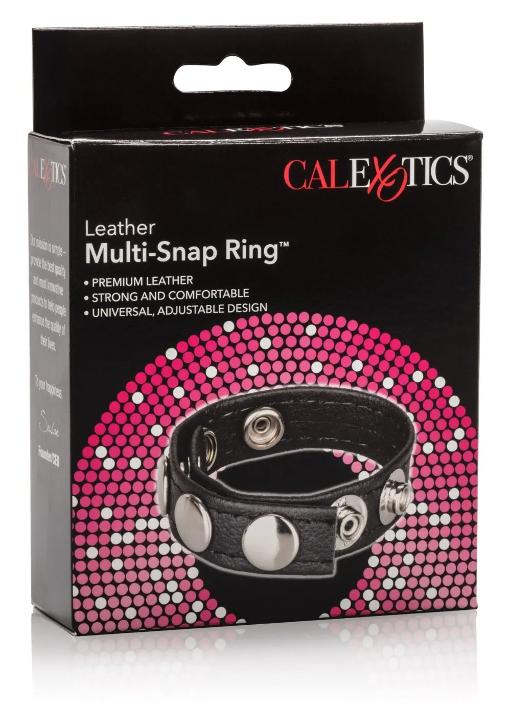 Leather Multi-Snap Ring