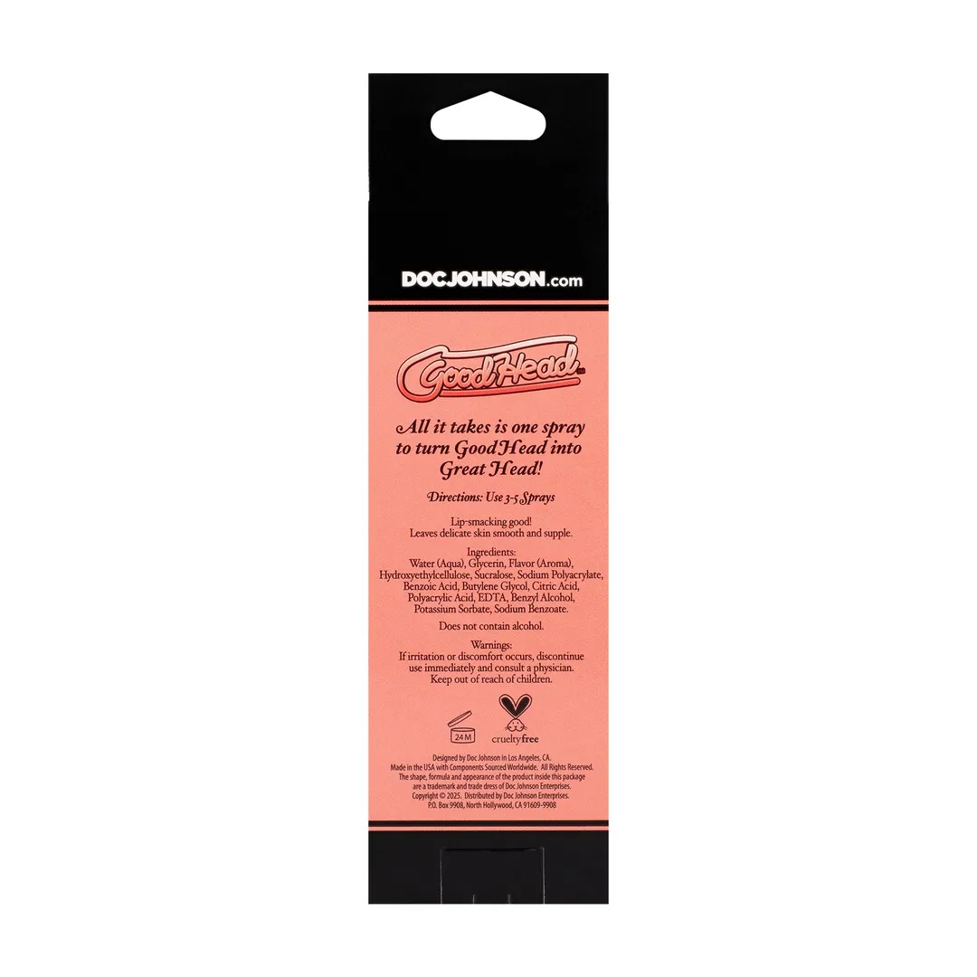 Juicy Head - Cocktails - Dry Mouth Spray - Peach Bellini - 2 fl oz / 59 ml
