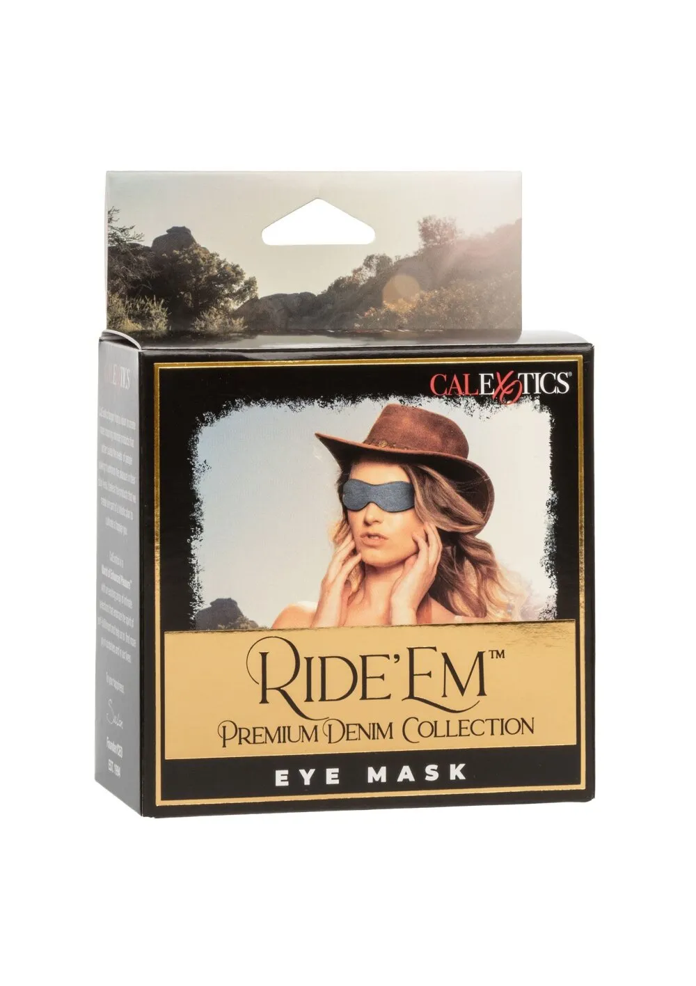 Ride Em Denim Eye Mask