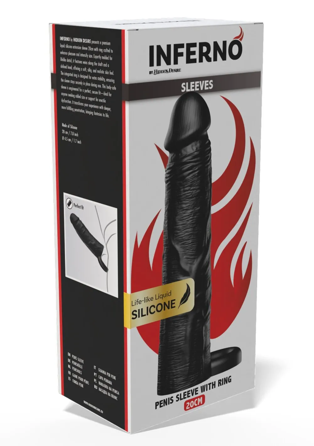 Penis Sleeve Liquid Silicone Ring 20 cm