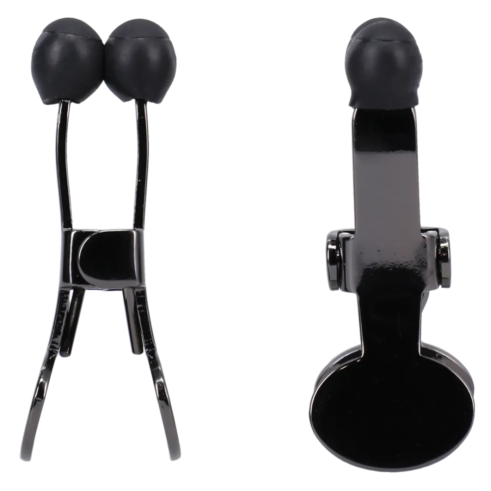Nippers - RVS Nipple Klemmen met Silicone Tip - Zwart