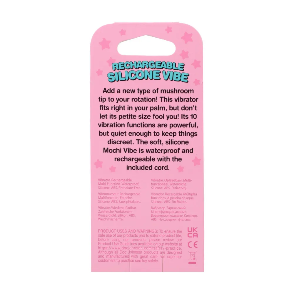 Paddenstoel Vibe - Oplaadbare Siliconen Vibrator - Roze