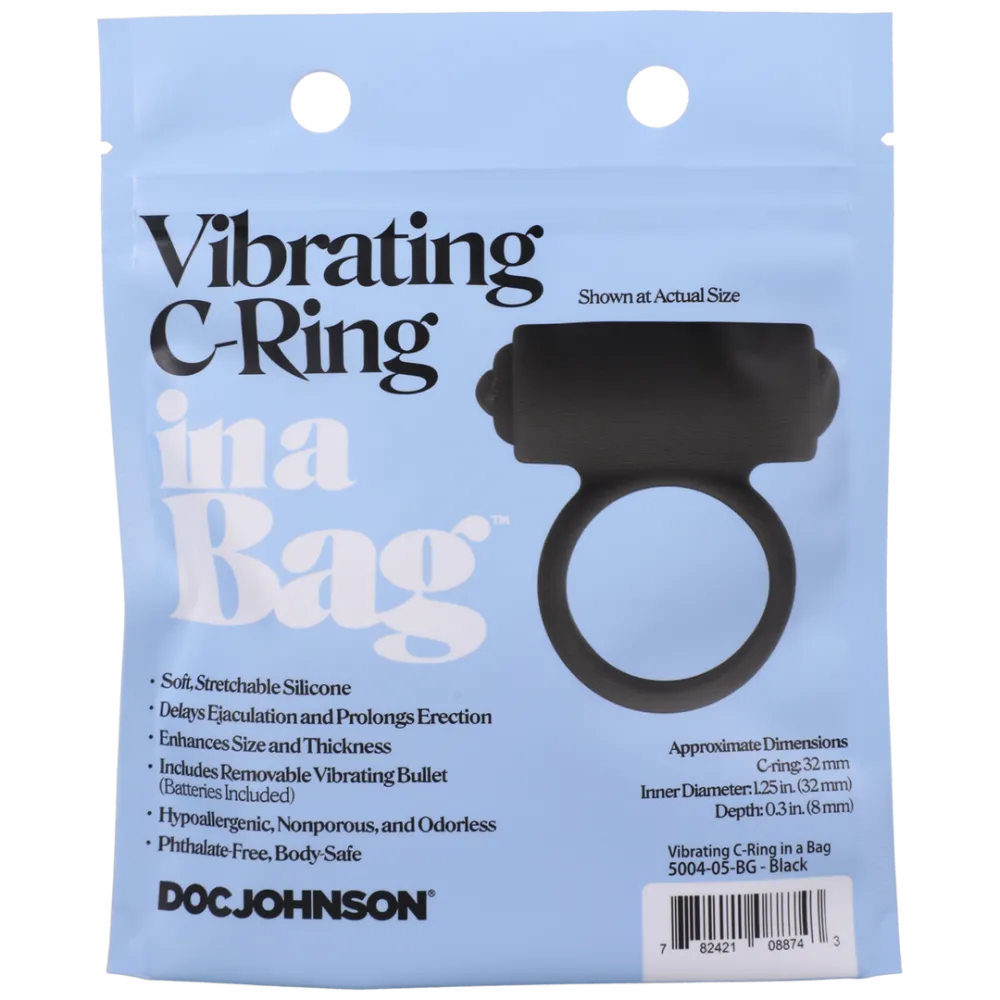 Vibrerende C-ring - Zwart