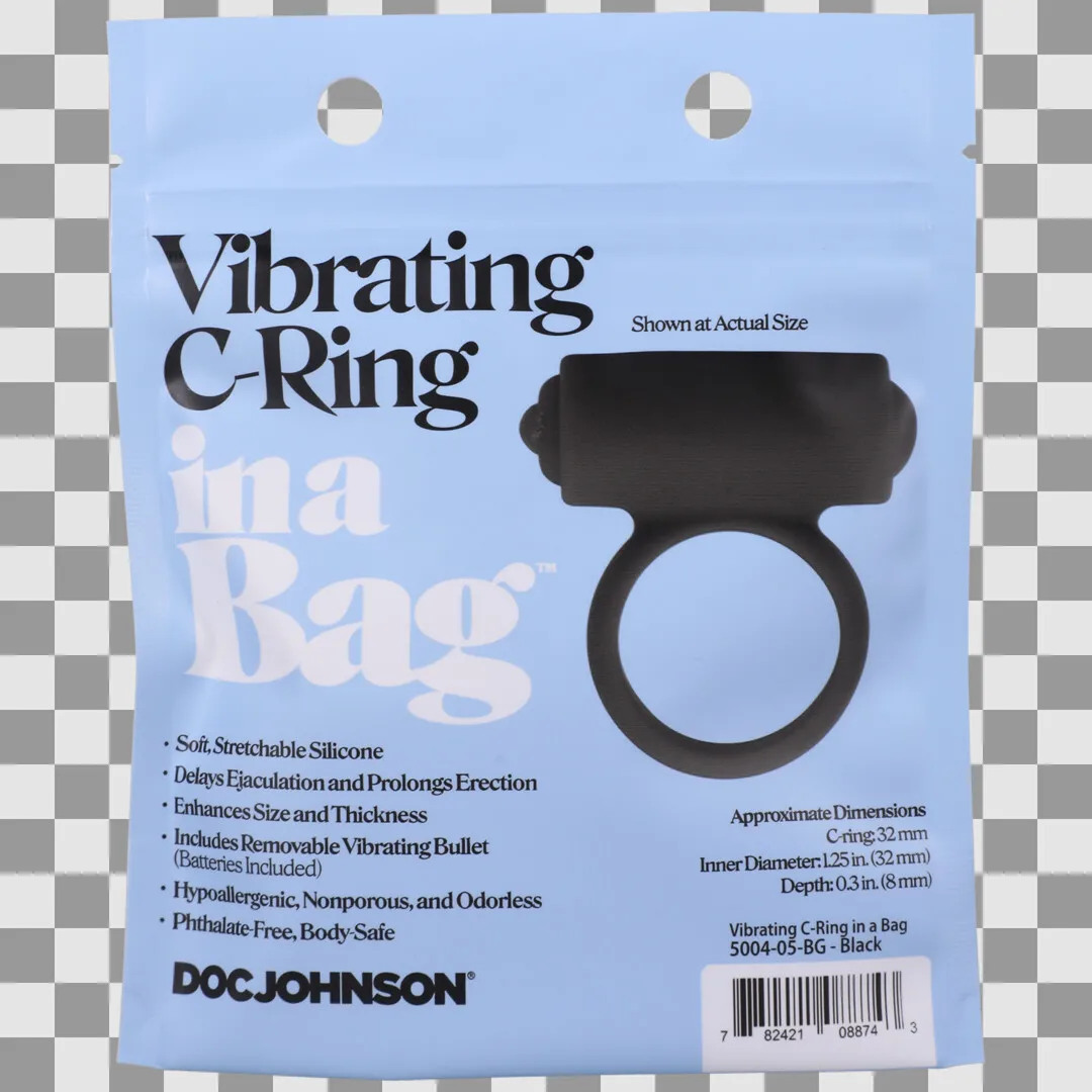 Vibrerende C-ring - Zwart