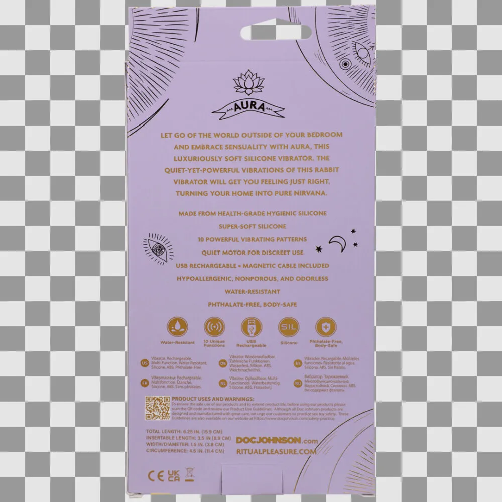 Aura - Oplaadbare Siliconen Rabbit Vibe - Lilac