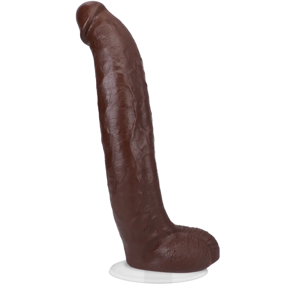 Brickzilla - Realistische ULTRASKYN Dildo - 13 / 33 cm - Chocolade