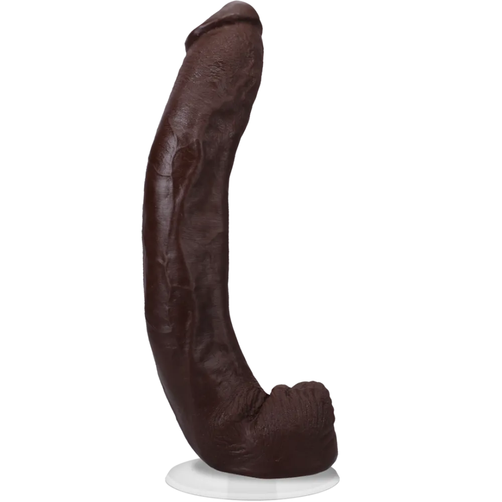 Dredd - Realistische ULTRASKYN Dildo - 13,5 / 34 cm - Chocolade