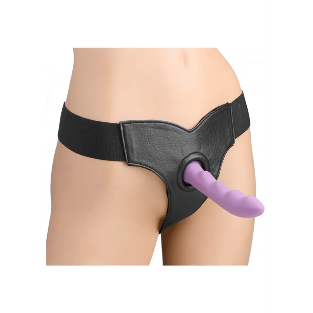Bella - Verstelbare Velours Gevoerde Strap-On Dildo