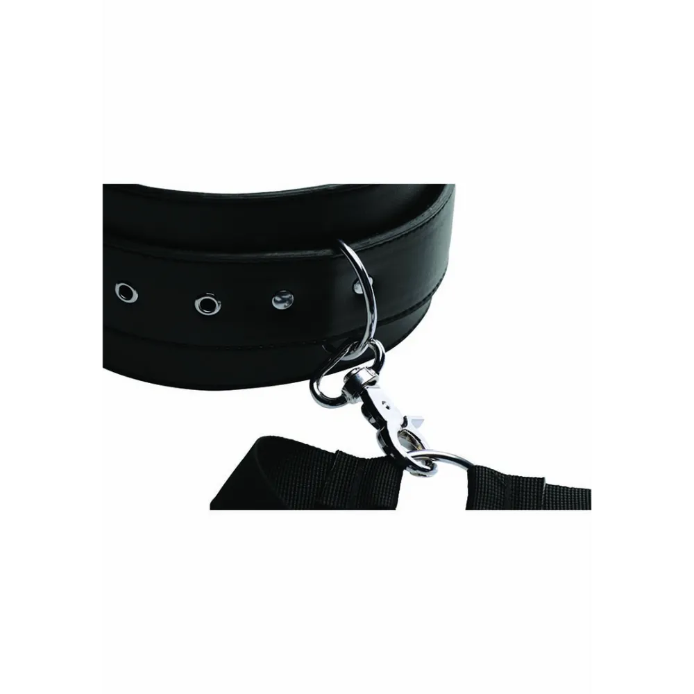 Eenvoudige Toegang Thigh Harness met Wrist Cuffs