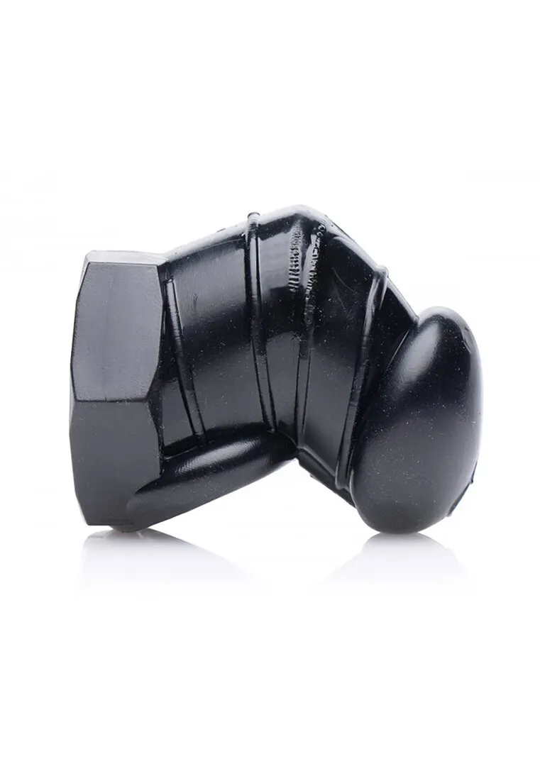 Zwarte Beperkte Chastity Cage met Studs
