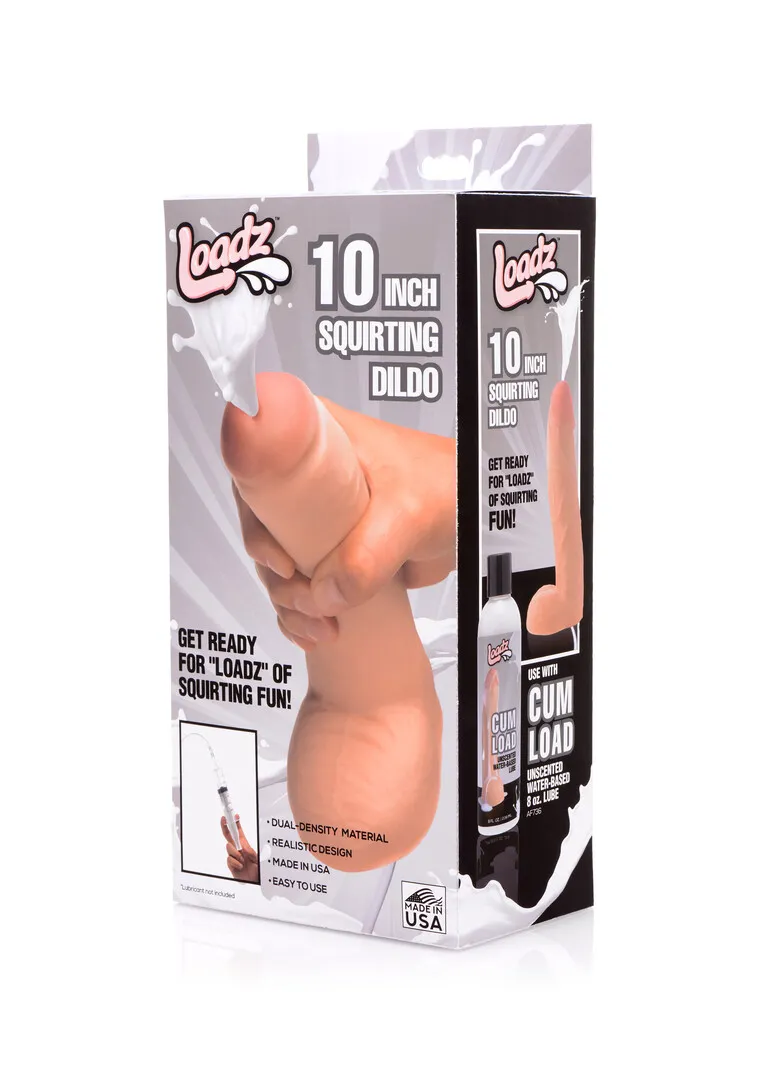 Realistische Dual Density Squirting Dildo - 10 / 25,5 cm