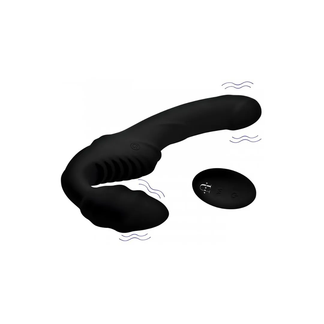 Pro Rider - Vibrerende Siliconen Strapless Strap-On met Afstandsbediening