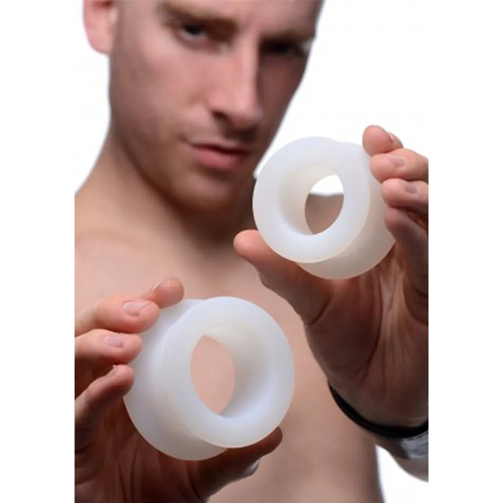Stretch Master - 2-delige Silicone Anale Ring Set
