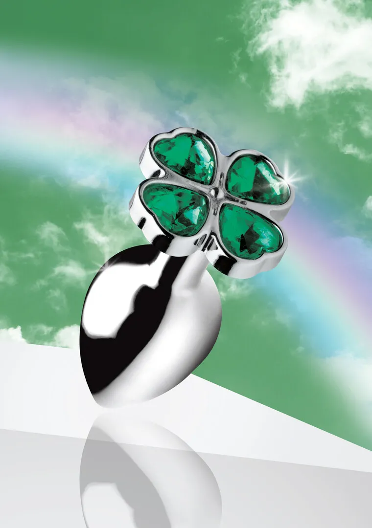 Lucky Clover Gem - Butt Plug - Klein