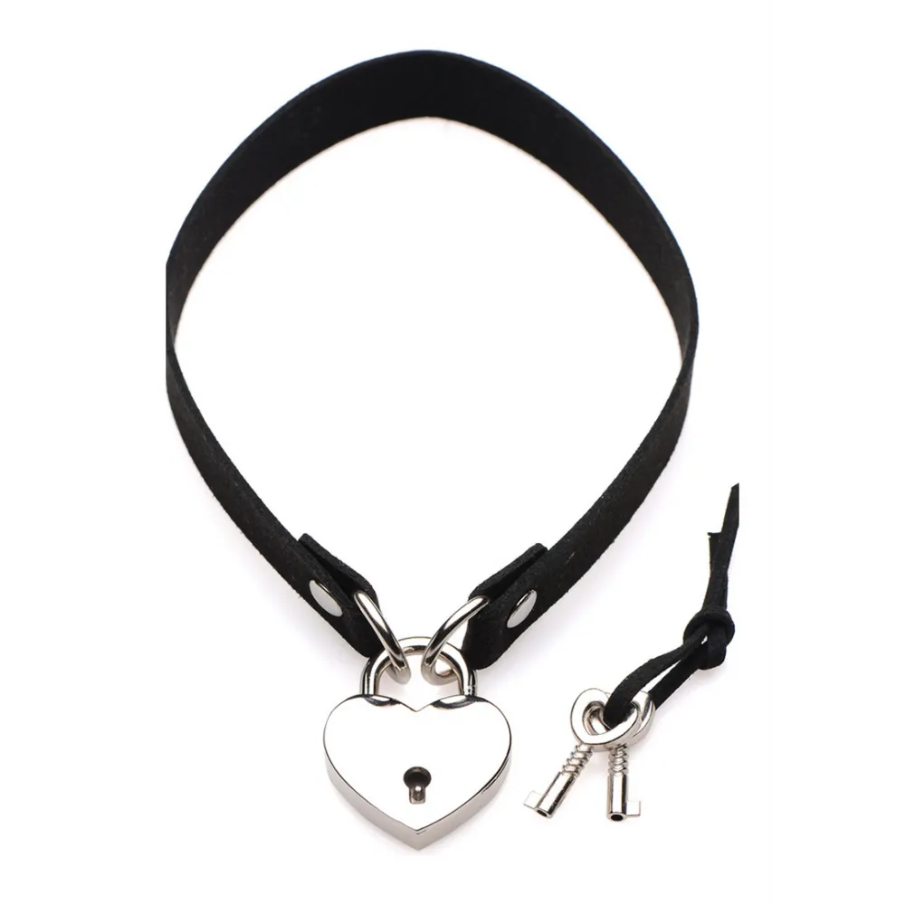 Lock-It - Choker met Hart Slot en Sleutel