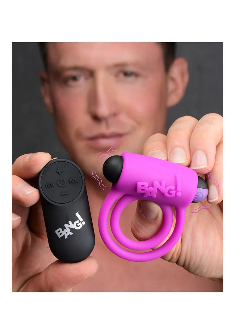 Silicone Cockring en Bullet met Afstandsbediening