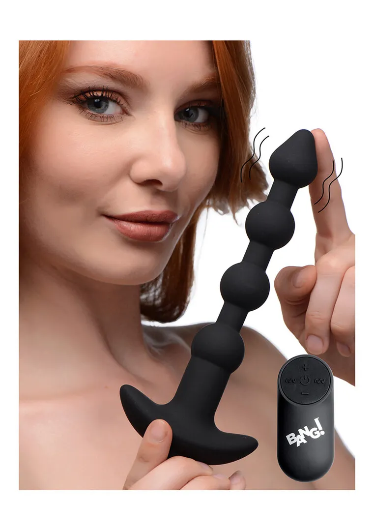 Vibrerende Silicone Anale Ballen en Afstandsbediening
