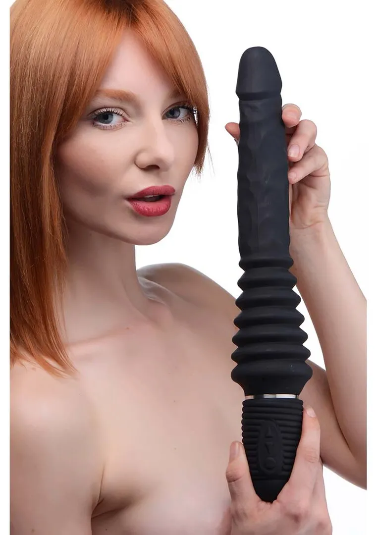 Thrust Master - Vibrerende en Duwende Dildo met Handvat