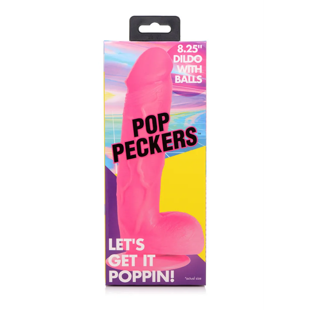 POP - Dildo met Ballen - 8.25 / 21 cm