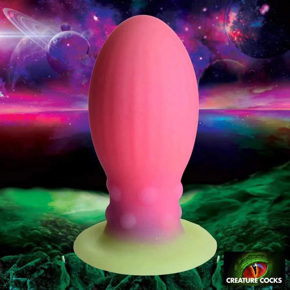 Xeno Egg - Glow in the Dark - Silicone Ei - Roze