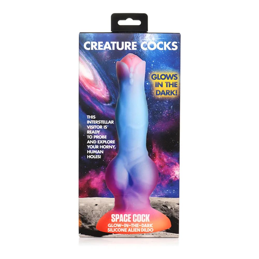 Ruimte Cock - Glow in the Dark - Silicone Alien Dildo