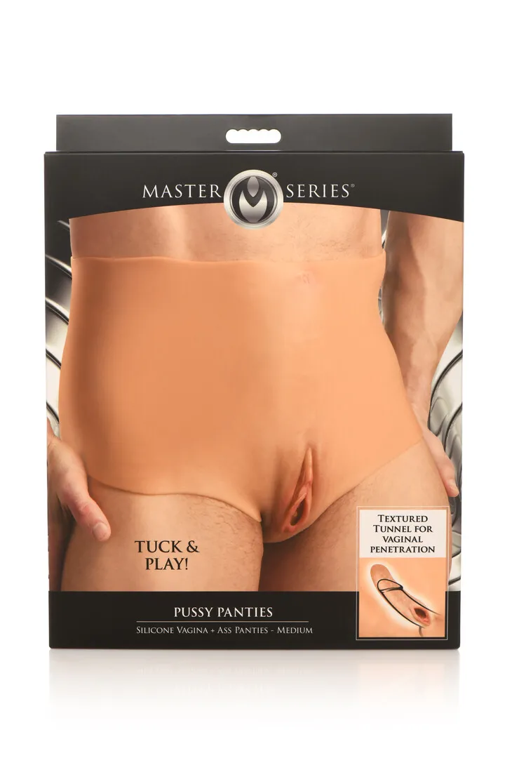 Pussy Panties - Silicone Vagina en Ass Panties - M