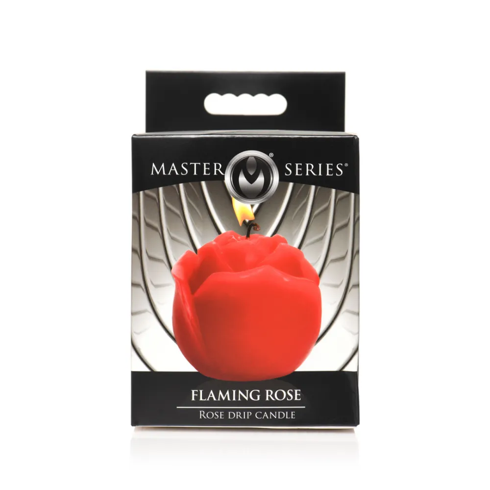 Flaming Rose - Druipkaars - Rood