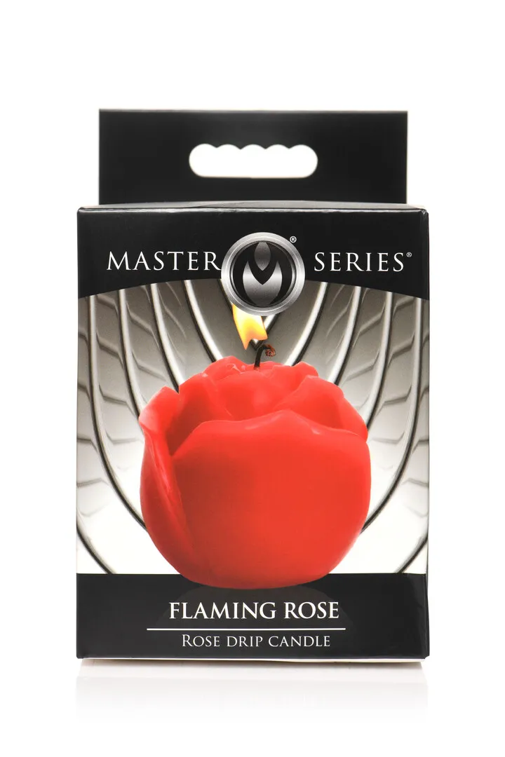 Flaming Rose - Druipkaars - Rood