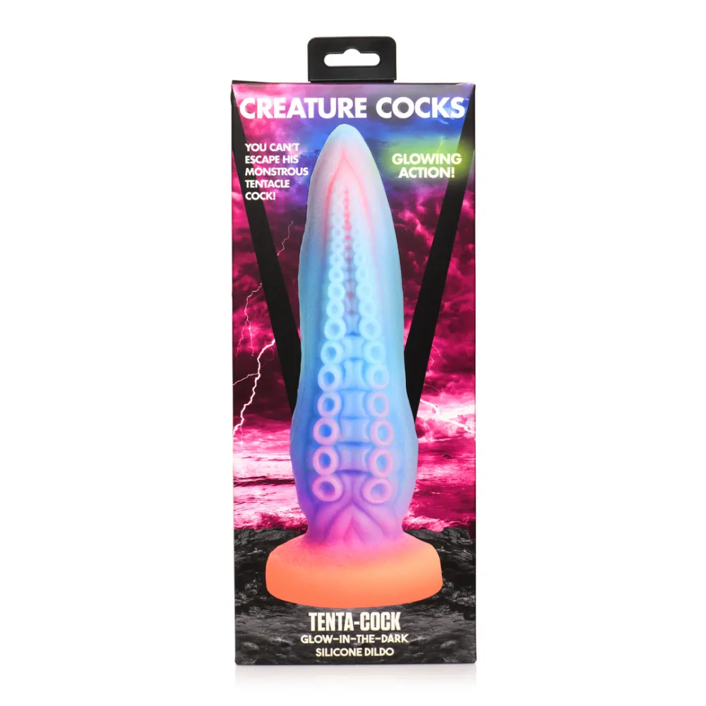 Tenta-Cock - Glow-in-the-Dark Siliconen Dildo