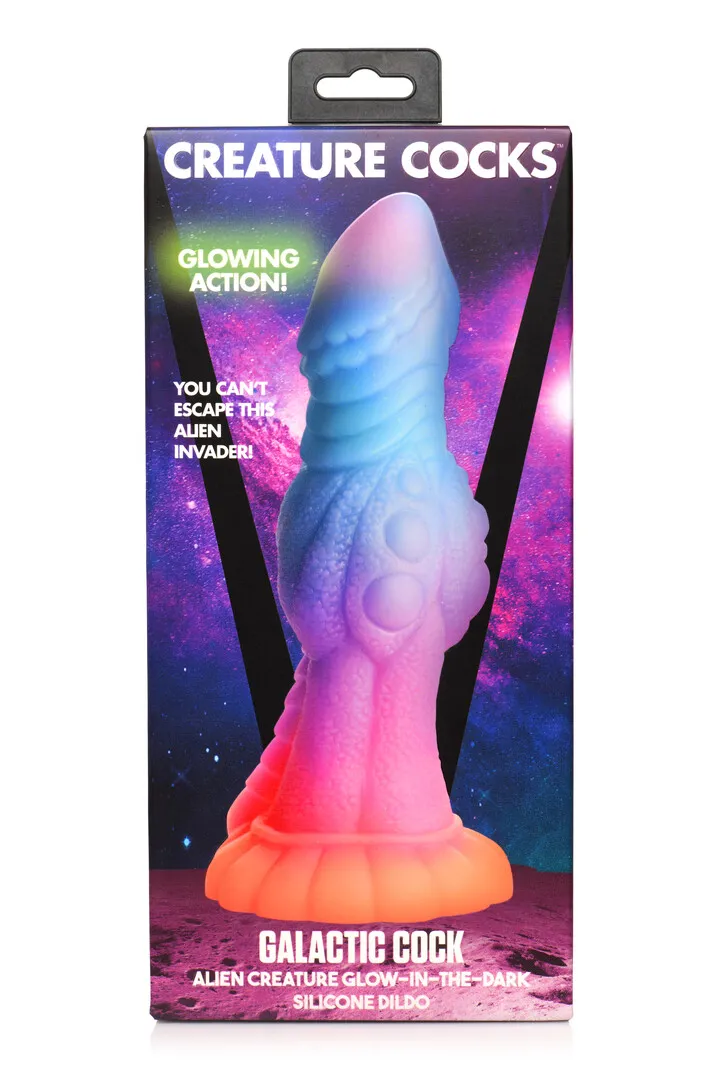Galactic Cock - Alien Creature Glow-in-the-Dark Silicone Dildo