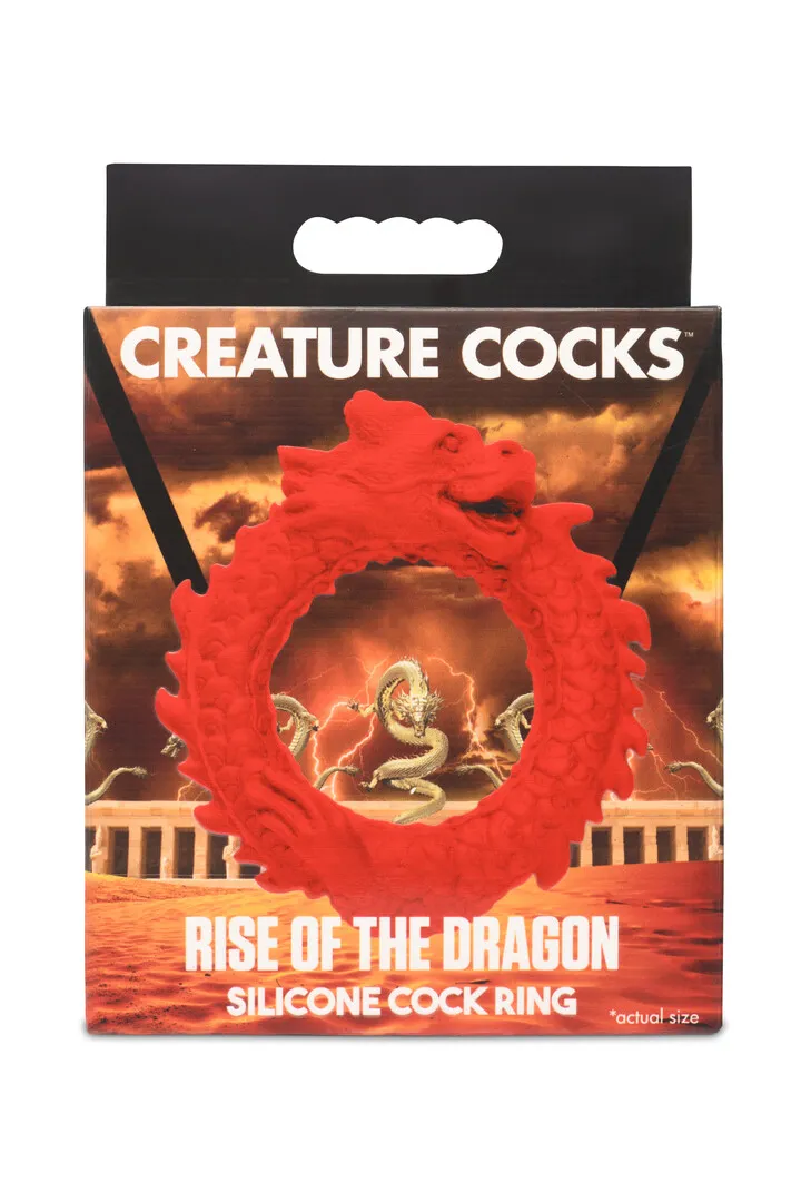 Rise of the Dragon - Siliconen Cockring - Rood