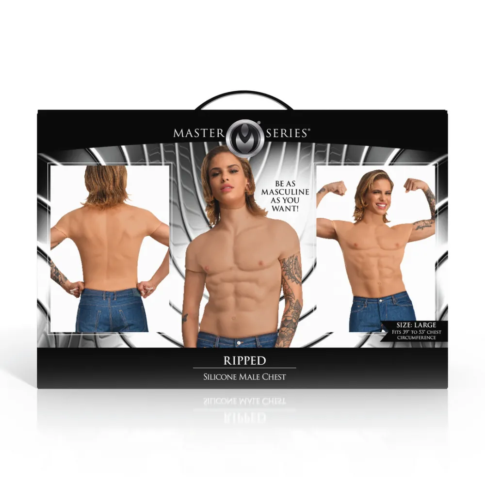 Ripped - Siliconen Mannenborst - Groot