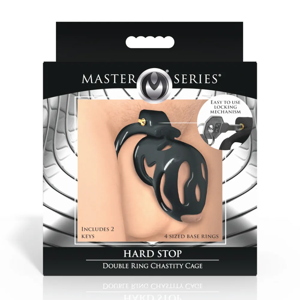 Hard Stop - Dubbele Ring Kastele Cage - Zwart