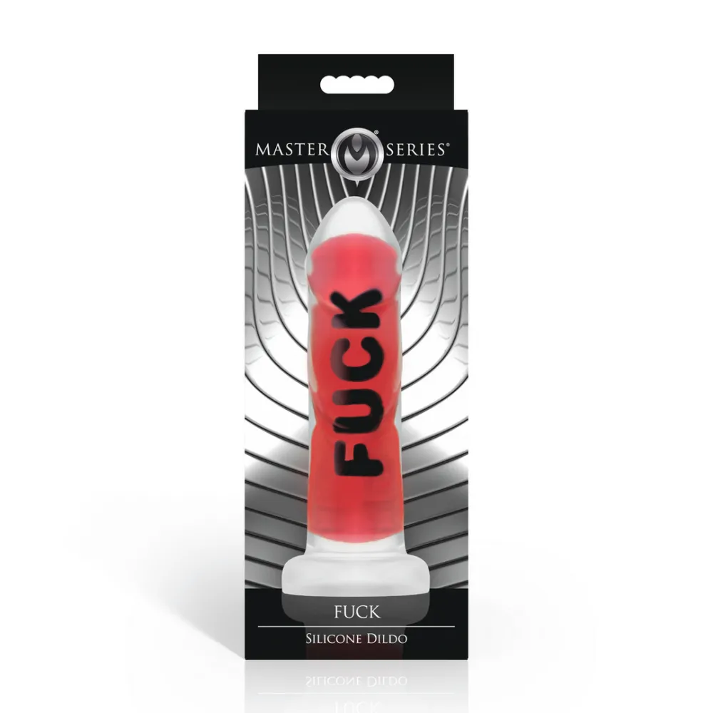 FUCK - Siliconen Dildo - Rood
