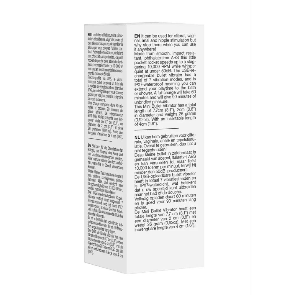 10 Speed Oplaadbare Bullet - Zwart