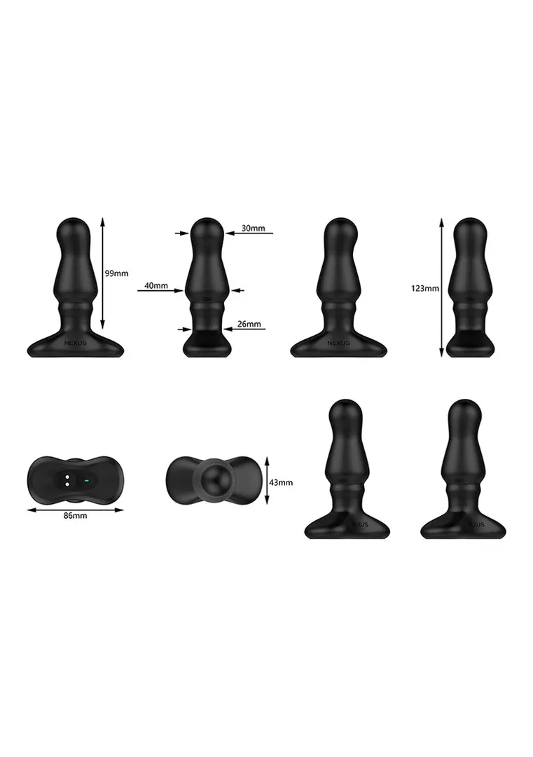 Bolster - Butt Plug met Opblaasbare Punt