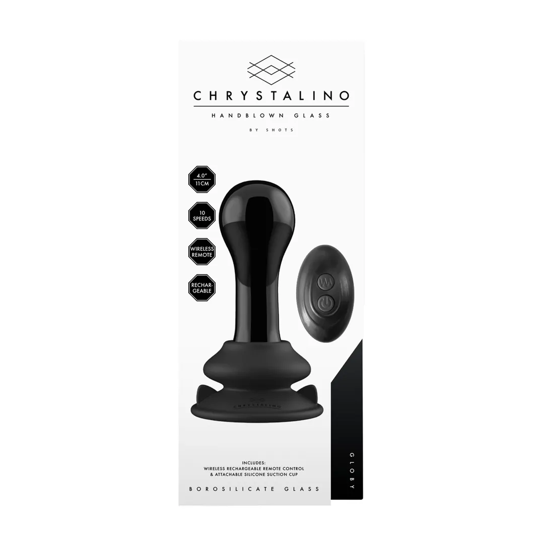 Globy - Glazen Vibrator met Suction Cup
