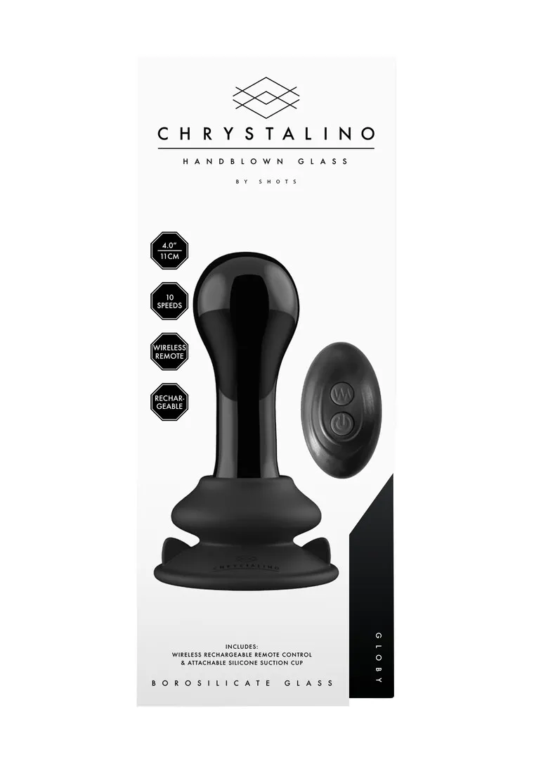 Globy - Glazen Vibrator met Suction Cup