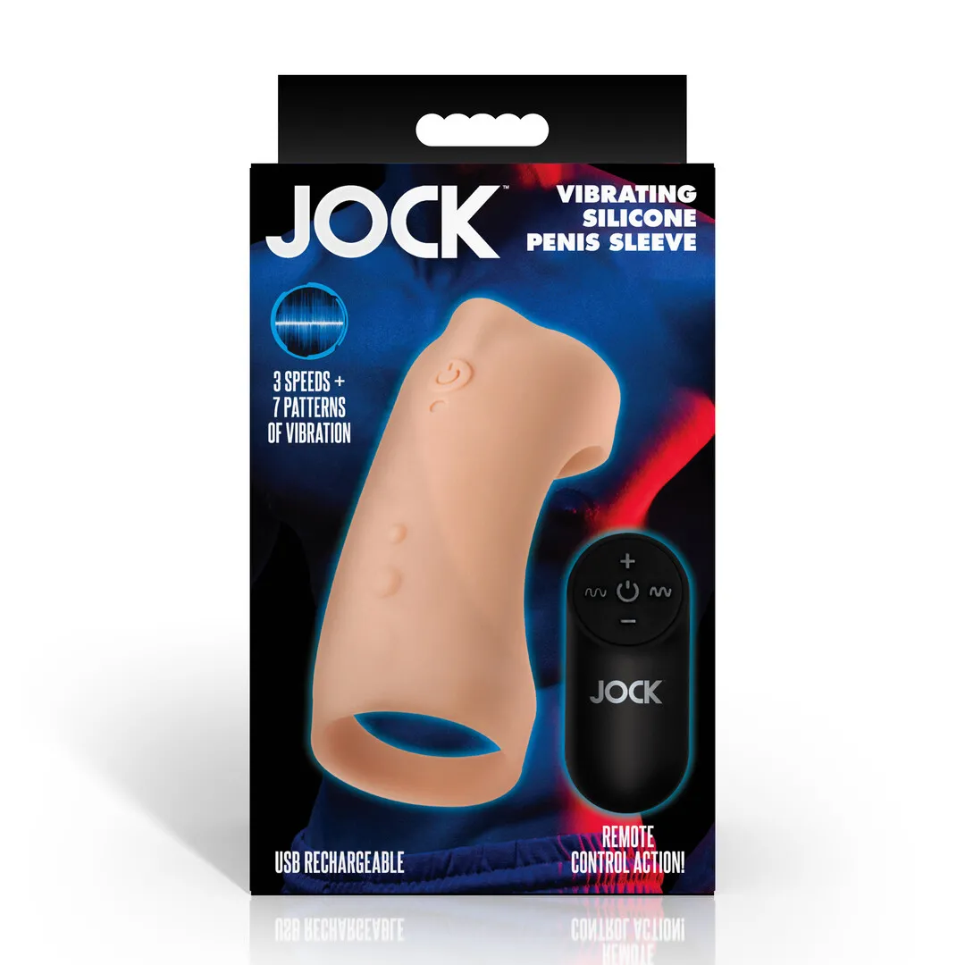 Vibrerende Siliconen Penis Sleeve - Licht