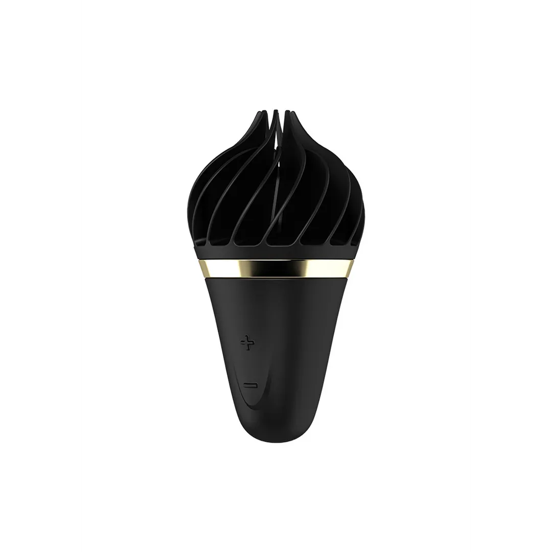 Sweet Treat - Stimulerende Tongue Spinnator - Zwart/Goud