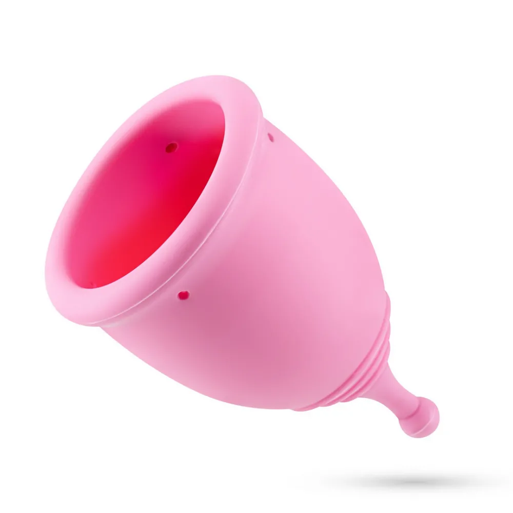 Minerva - Menstruatiecups met Zak - S en L - Roze