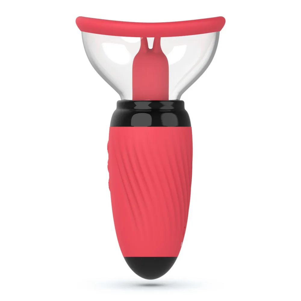 Scarlet - Vibrerende en Zuigende Vulva Pomp - Rood