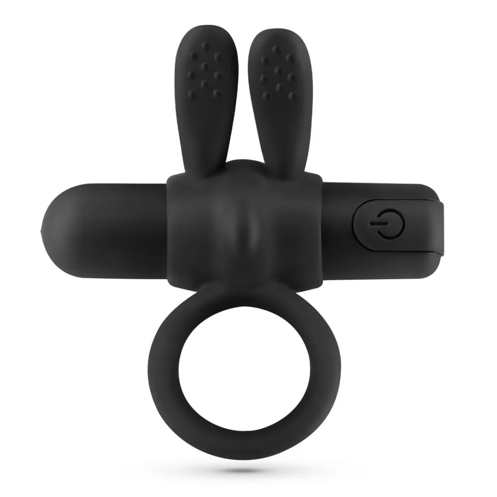 Wonka - Cockring met Oplaadbare Vibrerende Bullet - Zwart