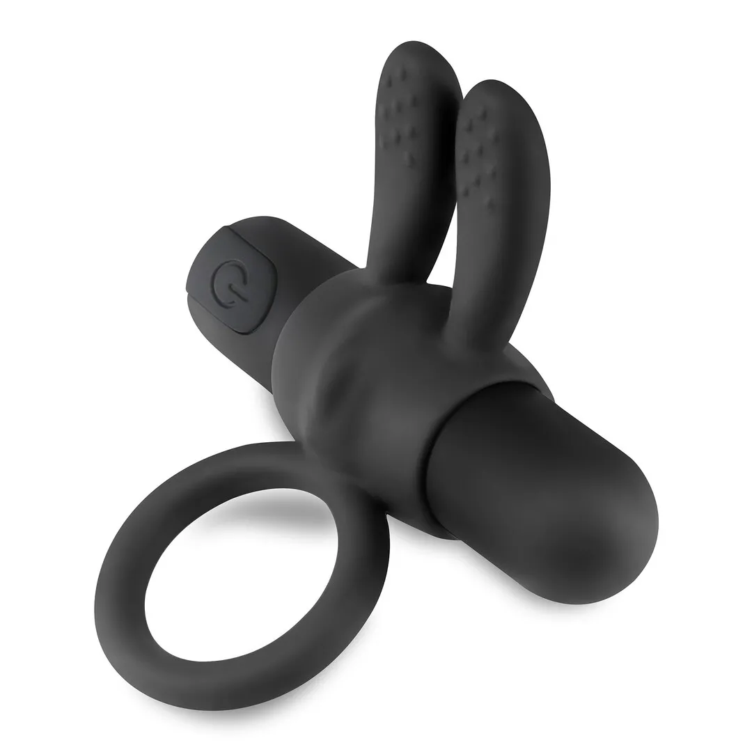 Wonka - Cockring met Oplaadbare Vibrerende Bullet - Zwart