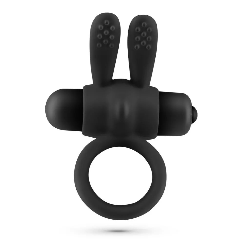 Pluto - Cockring met Vibrerende Bullet - Zwart