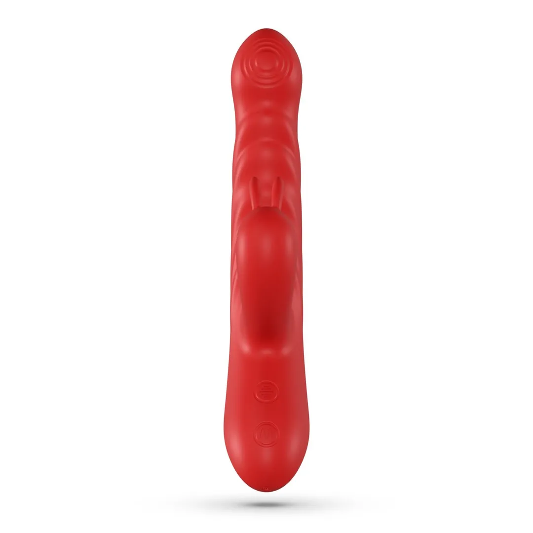 Lapin - Duwende Konijnen Vibrator - Rood